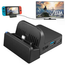 Dock Docking Station for Switch/ Switch OLED Model, 4K/1080P HDTV Travel TV Adapter Portable Charging Stand