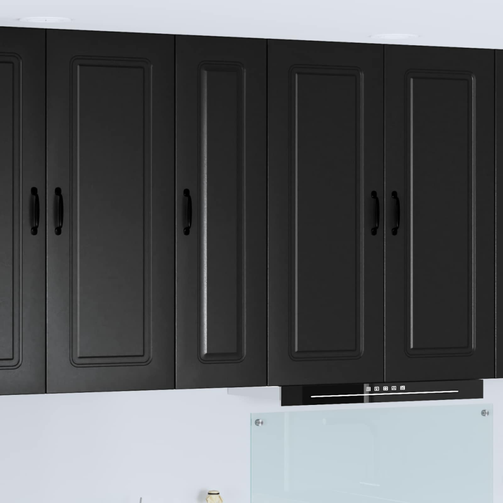 Vidaxl Dishwasher Panel Kalmar Black 30 X 31 X 100 Cm Engineered Wood