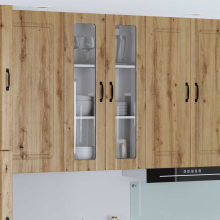 vidaXL Kitchen Wall Cabinet Lucca Artisan Oak 60 x 31 x 100 cm