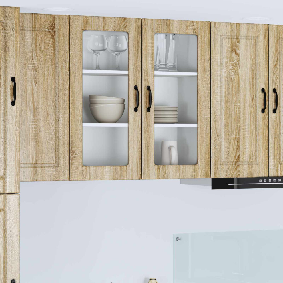 Vidaxl Dishwasher Panel Sonoma Oak 80 X 31 X 80 Cm Engineered Wood