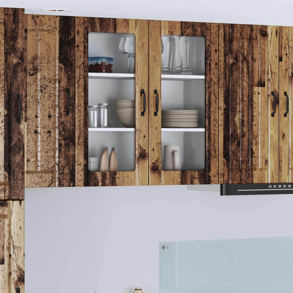 Vidaxl Dishwasher Panel Lucca Old Wood 80 X 31 X 80 Cm Engineered Wood