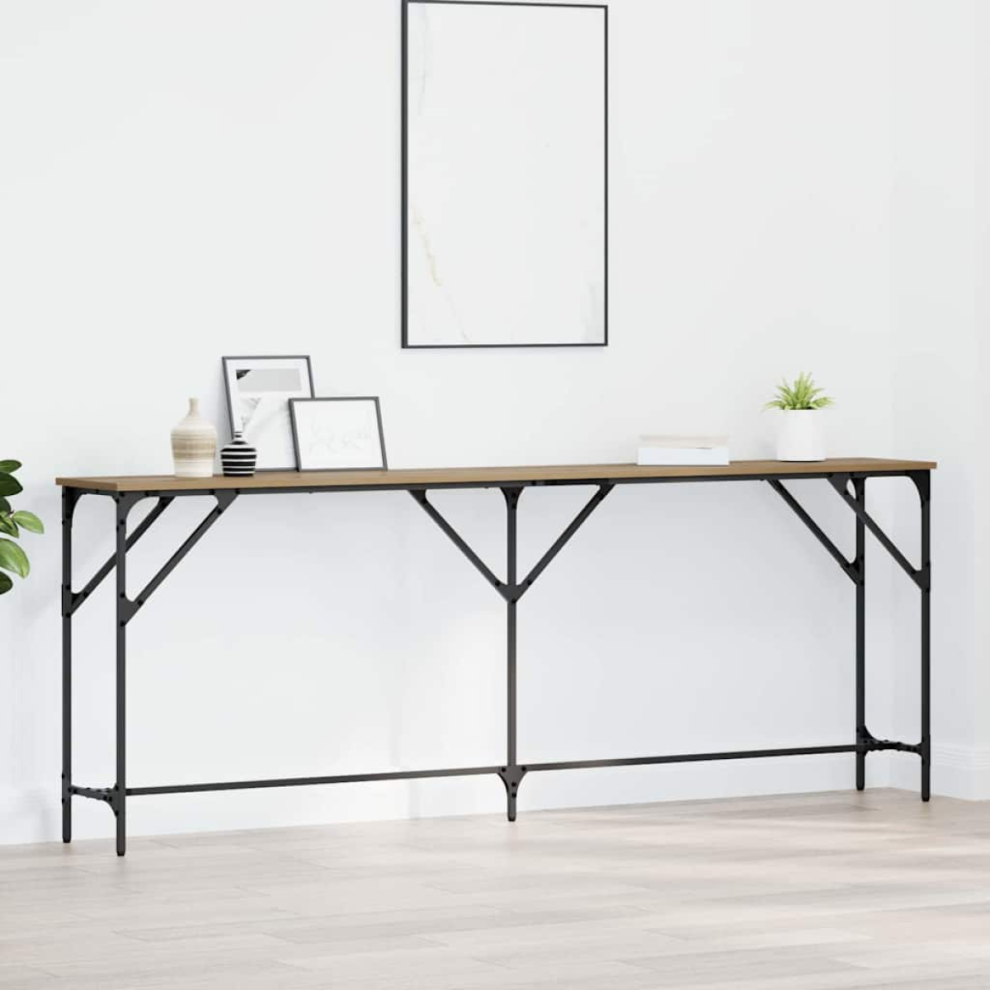 Vidaxl Console Table Artisan Oak 200 X 29 X 75 Cm