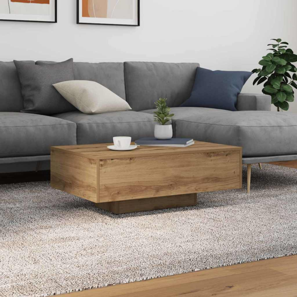 Vidaxl Coffee Table Artisan Oak 85 X 55 X 31 Cm Engineered Wood Brown