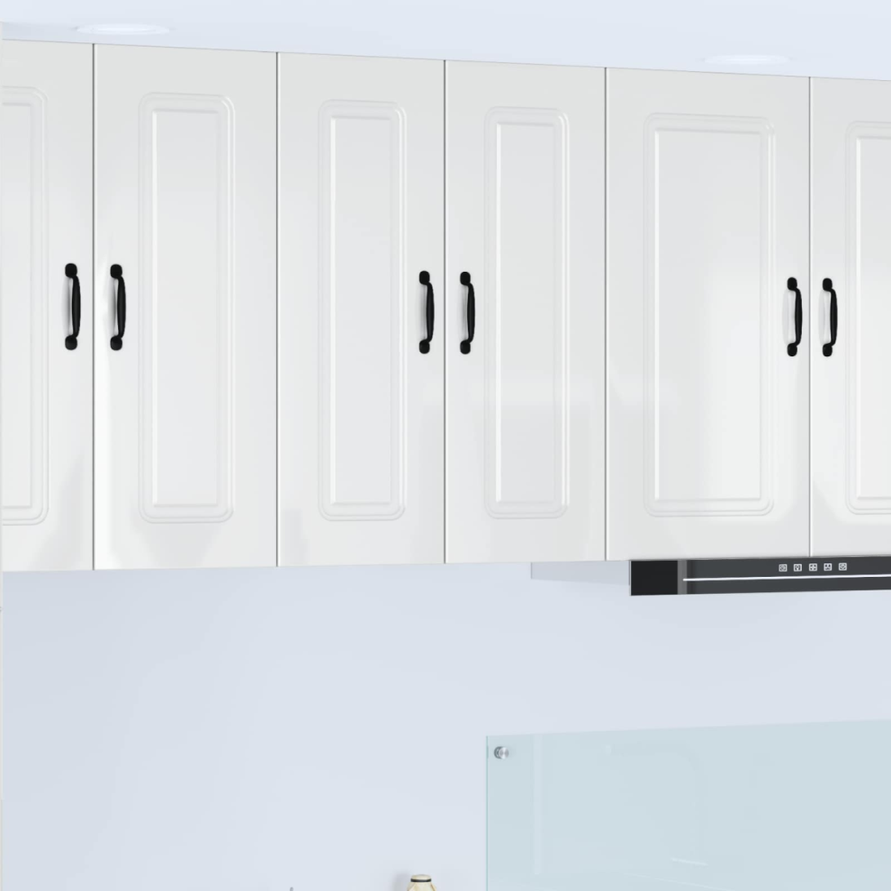 Vidaxl Dishwasher Panel Kalmar 2 Pcs High Gloss 30 X 31 X 80 Cm White