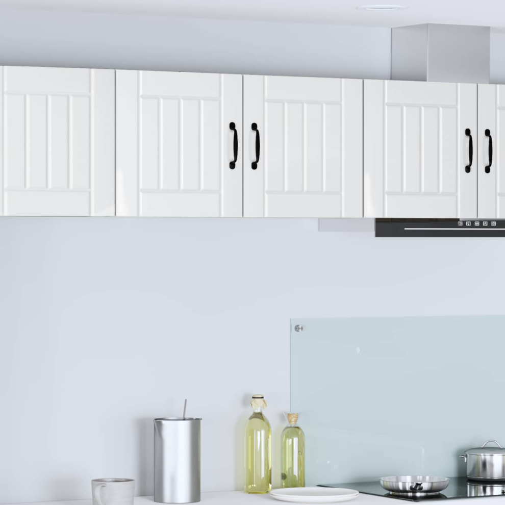 Vidaxl Dishwasher Panel Lucca High Gloss White 80 X 31 X 40 Cm