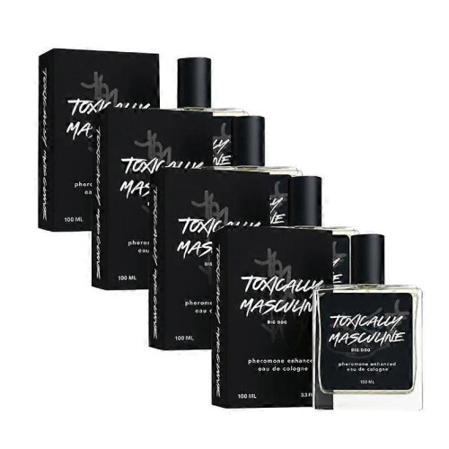 (4PCS) 1-5x 100ml Masculine - Pheromone Infused Eau de Cologne for Man