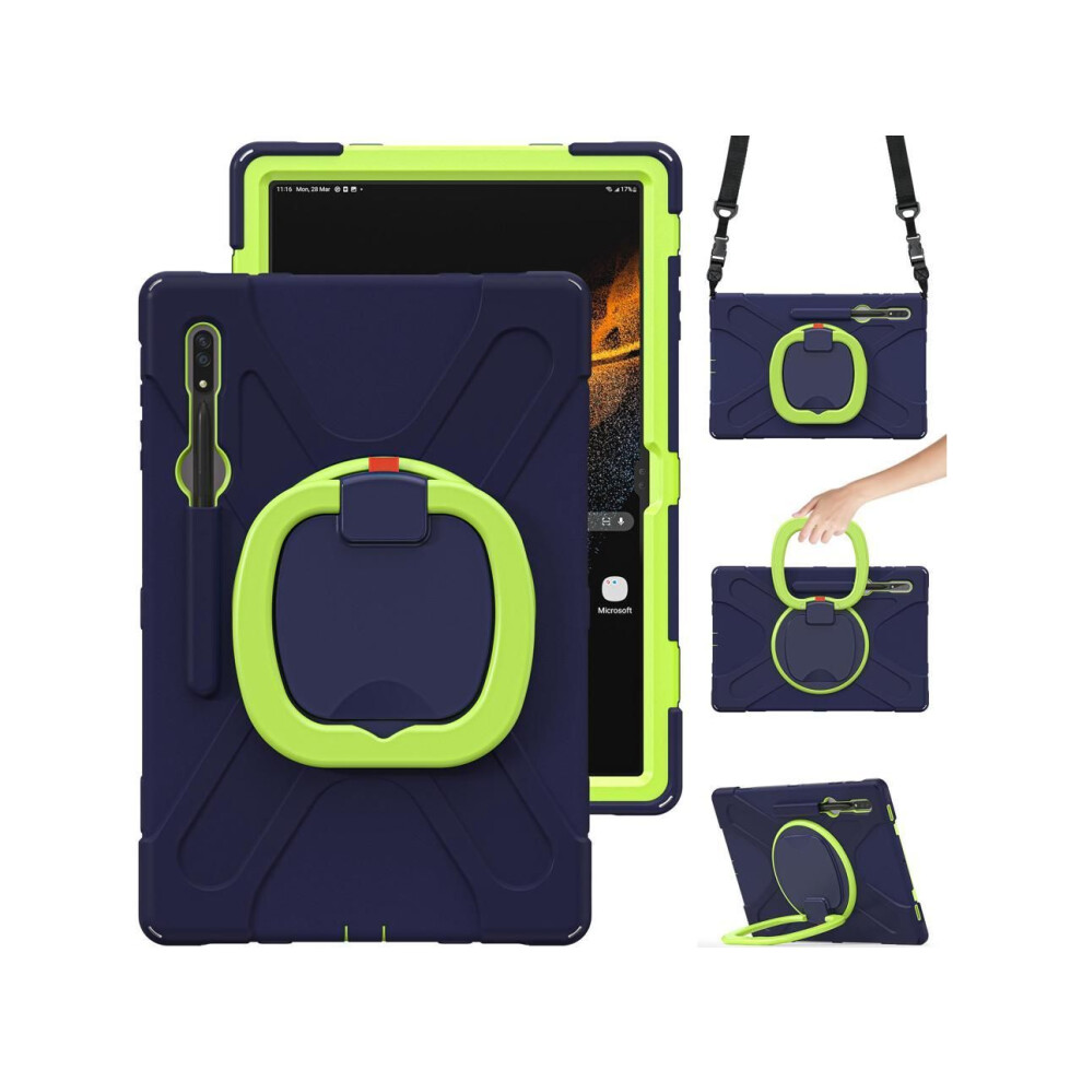 For Samsung Galaxy Tab S10 Ultra 2024 / S9 Ultra 2023 / S8 Ultra 14.6 2022 Case Shockproof Protective Case For Galaxy Tab S8 Ultra 14.6" 2022 With Sta 609808352580