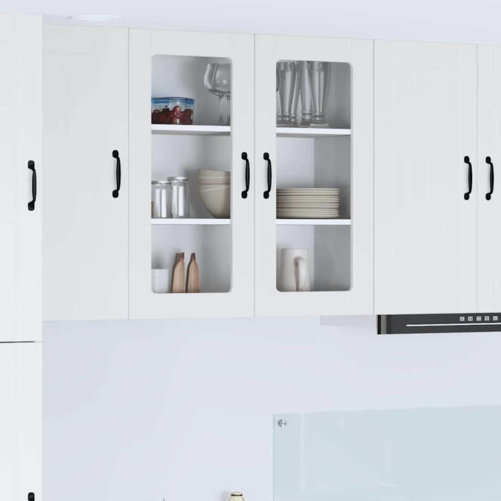 Vidaxl Dishwasher Panel Lucca White 80 X 31 X 80 Cm Engineered Wood