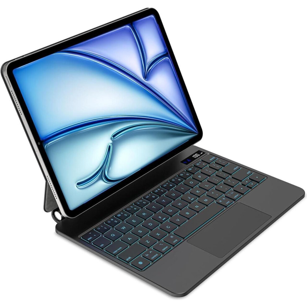 Keyboard Case For Ipad (A16) 11Th Generation 11 Inch 2025, Ipad 10Th Generation 10.9 Inch 2022 Magic Keyboard With Trackpad, 7 Colors Backlit, Lightwe 609808391374