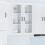 VidaXL vidaXL Dishwasher Panel White 40 x 31 x 100 cm Engineered Wood 1