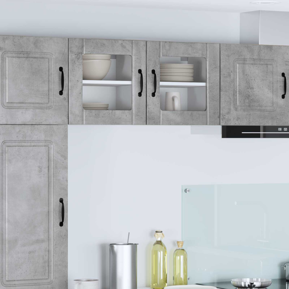 Vidaxl Dishwasher Panel Lucca 2 Pcs Concrete 40 X 31 X 40 Cm Grey