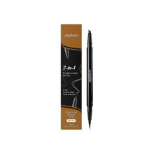 Zephoco Brown 2-In-1 Eyebrow Pencil, Provides 3D Color, Long-Lasting, Smudge-Proof, Creates Natural Brows, Convenient And Smooth