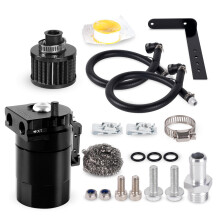 (Silver) 300ml Breathable Modified Oil Pot with Waste Gas Recovery System
