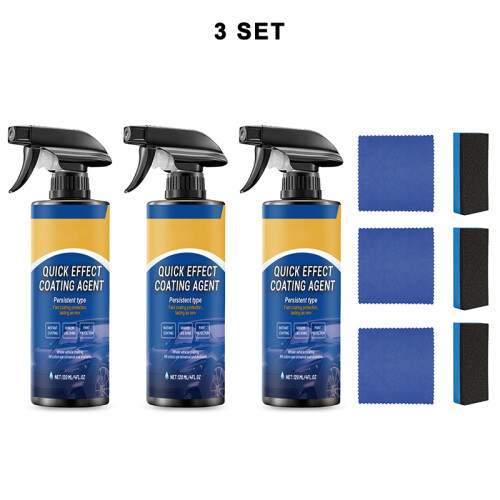 (3 Set) Quick Effect Coating Agent Set 120ML Multi-Functional Ceramic Car Coating Spray