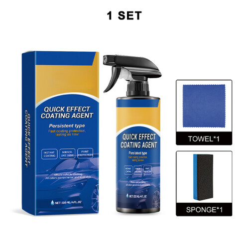 (1 Set) Quick Effect Coating Agent Set 120ML Multi-Functional Ceramic Car Coating Spray