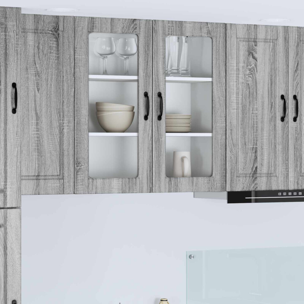 Vidaxl Dishwasher Panel Grey Sonoma 80 X 31 X 80 Cm Engineered Wood