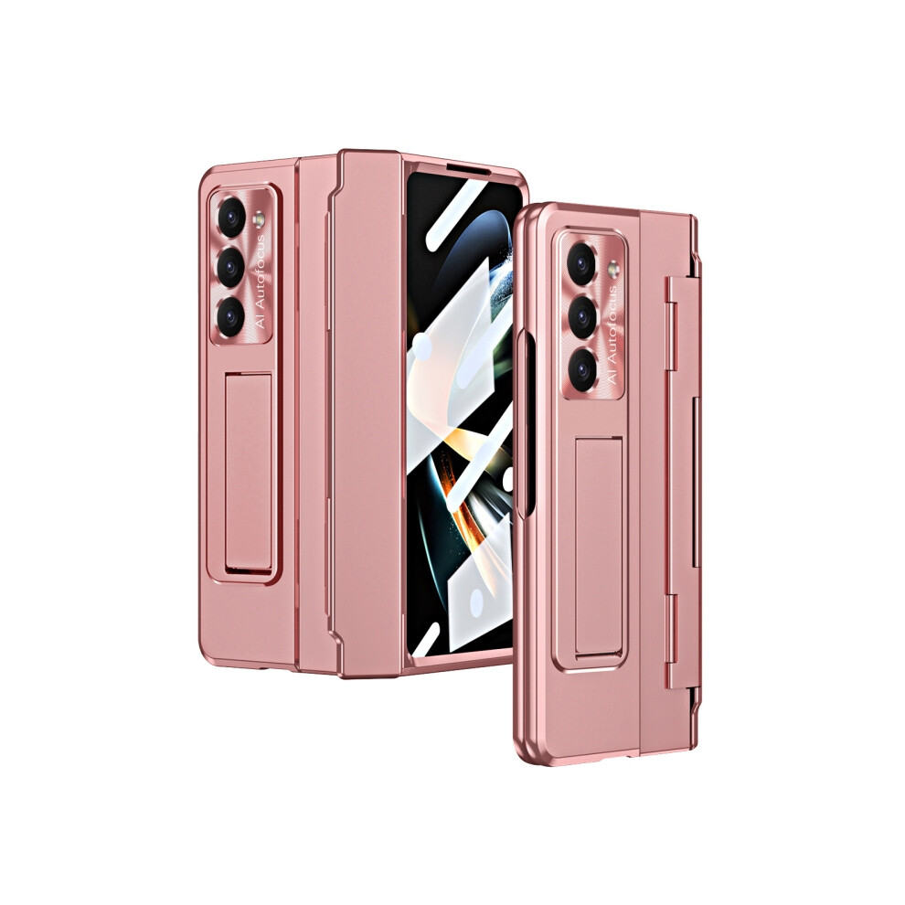 Compatible Gift Samsung Galaxy Z Fold5 5G Integrated Folding Phone Case With Hinge(Rose ):For Samsung Galaxy Z Fold5 5G Gold 8323175319244