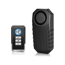 Bike Alarm Remote Motion Sensor System, Motorcycle Alarm with Remote, 110dB Loud Anti Theft Bicycle Alarm, Wireless Waterproof Vibration Alarm Securit