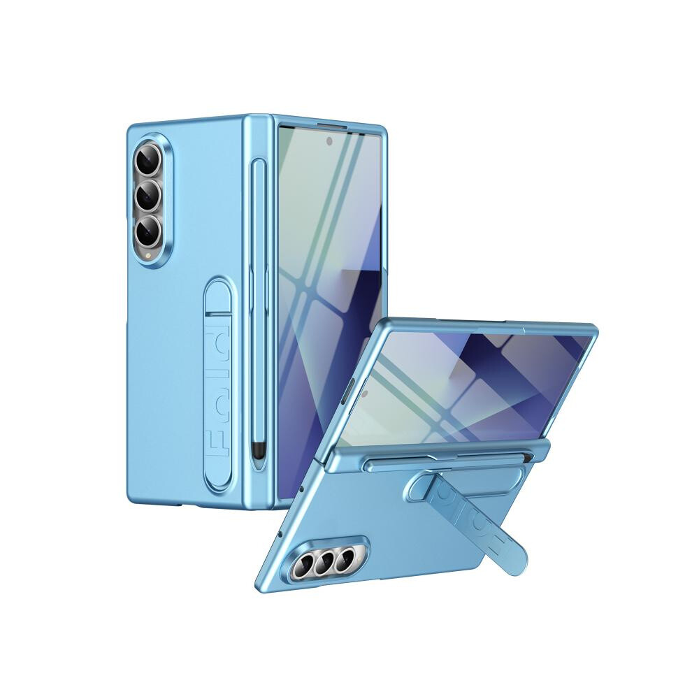 Compatible Gift Samsung Galaxy Z Fold4 Flame Integrated Protective Phone Case With Pen (Far Peak ):For Samsung Galaxy Z Fold4 Blue 8023556359202