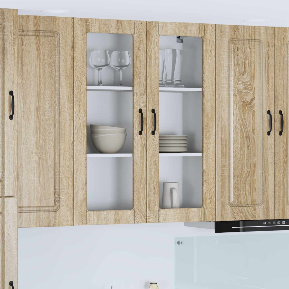 Vidaxl Dishwasher Panel Kalmar Sonoma Oak 80 X 31 X 100 Cm