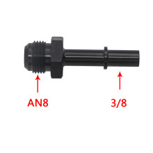 (AN8-3/8) 6AN Male to 3/8" SAE Quick Disconnect for LS1, LS3, 5/16", 3/8" Fittings Adapter