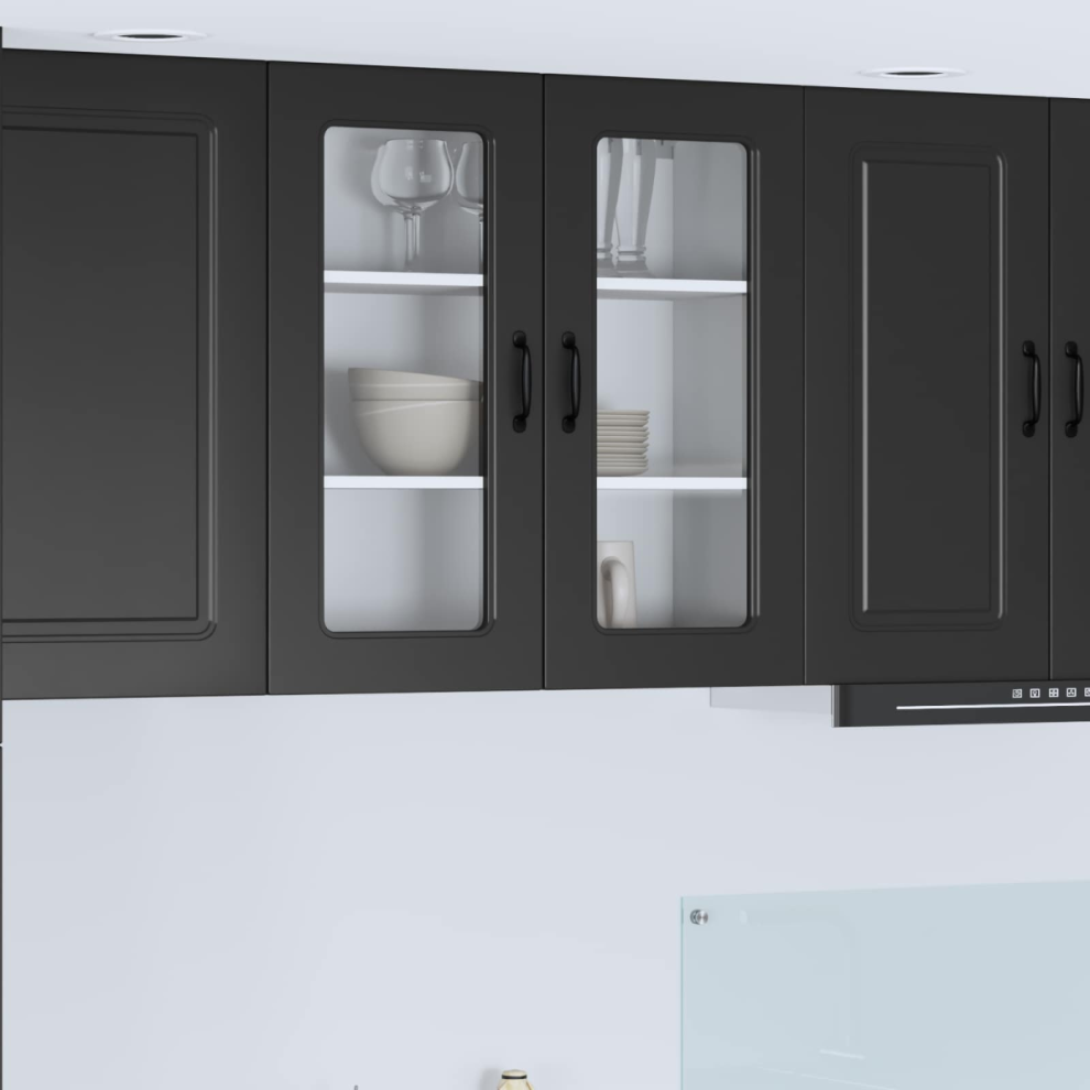 Vidaxl Dishwasher Panel Kalmar 80 X 31 X 80 Cm Engineered Wood Black