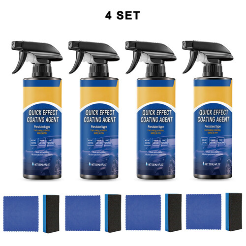 (4 Set) Quick Effect Coating Agent Set 120ML Multi-Functional Ceramic Car Coating Spray