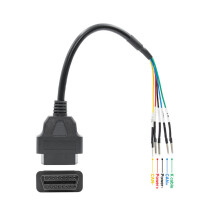 16 Pin OBD OBD2 Female K Line CAN Line Jumper Tester Connector Car Diagnostic