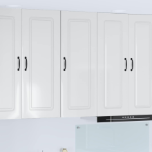 vidaXL Dishwasher Panel Kalmar High Gloss White 40 x 31 x 100 cm