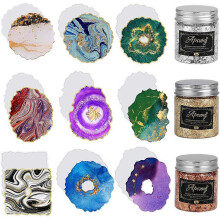Irregular Wave Tea-Cup Coaster Silicone Molds for DIY Resin Artwork, Home Decor