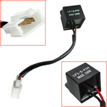 2-Pin LED Flasher Relay 12V for Motorcycle Turn Signal Lights Blinking Fix