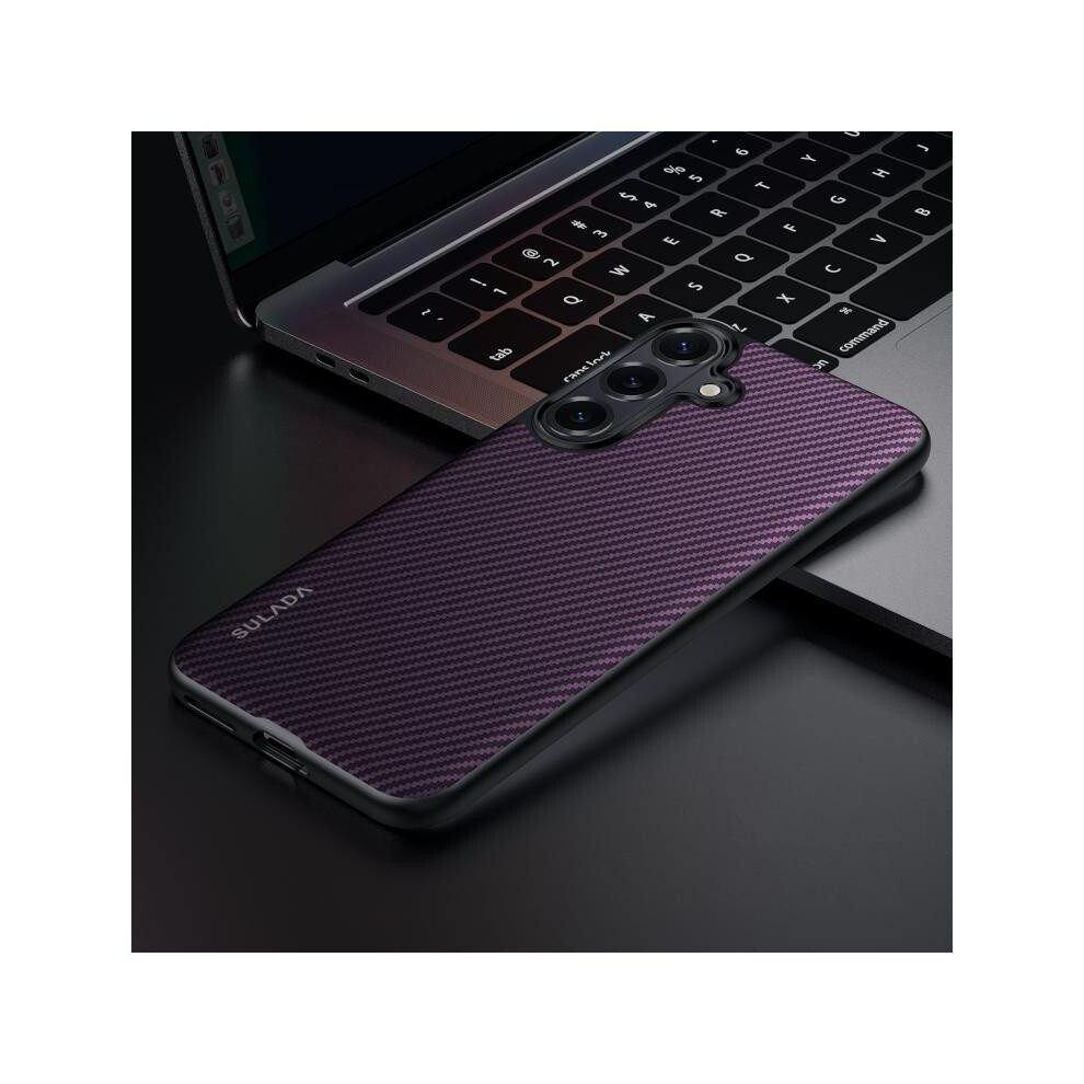 Compatible Gift Samsung Galaxy S26+ 5G Sulada 600D Kevlar Texture Pc Shockproof Phone Case(Purple):For Samsung Galaxy S26+ 5G Purple 3042090299091