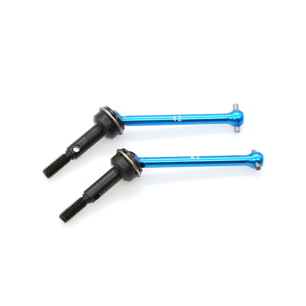 (2Pcs Front Shaft (42Mm )) Front & Rear Universal Shaft Cvd Drive Shaft For 1/10 Tamiya Xv-01 Tc-01 Rc Car 110691700636