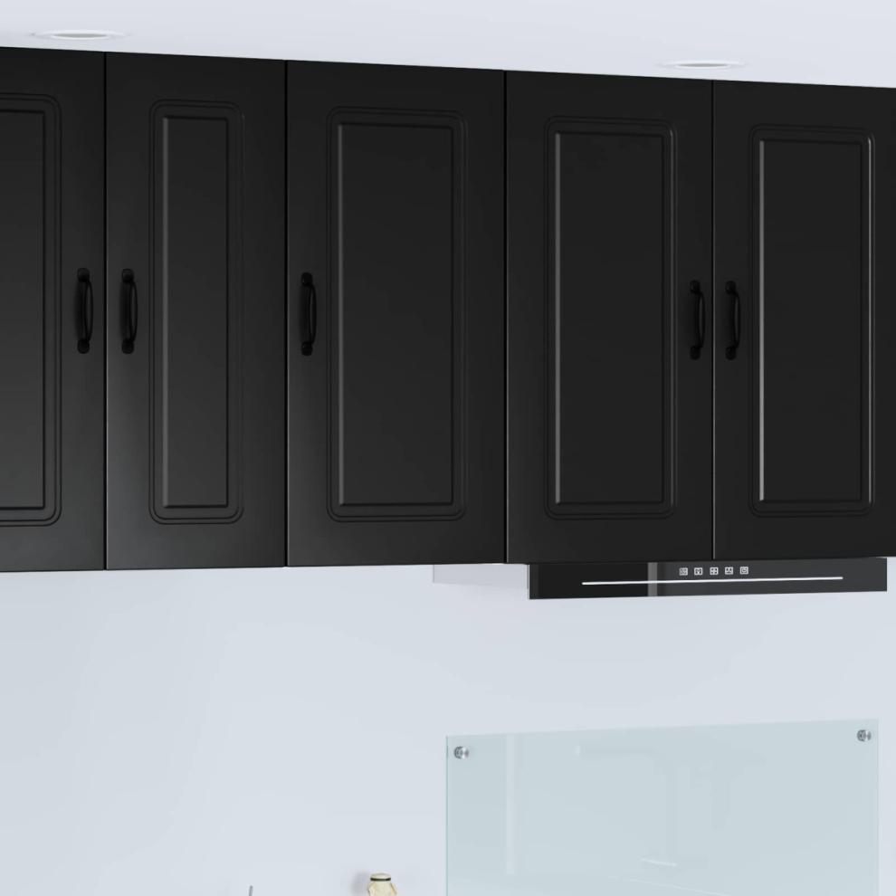 Vidaxl Dishwasher Panel Kalmar 40 X 31 X 80 Cm Engineered Wood Black