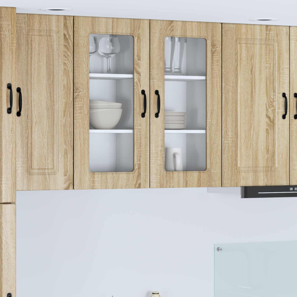VIDAXL - Kitchen Cabinet - Sonoma Oak - Wall Mounted - 2 Pack - Image 3