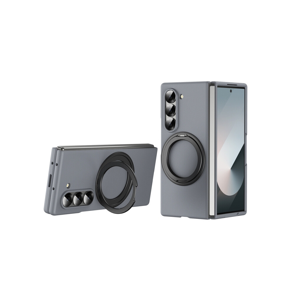 Compatible Gift Samsung Galaxy Z Fold6 Thunder 360 Rotating Stand Drop-Proof Phone Case (Gray):For Samsung Galaxy Z Fold6 Gray 8323175319442