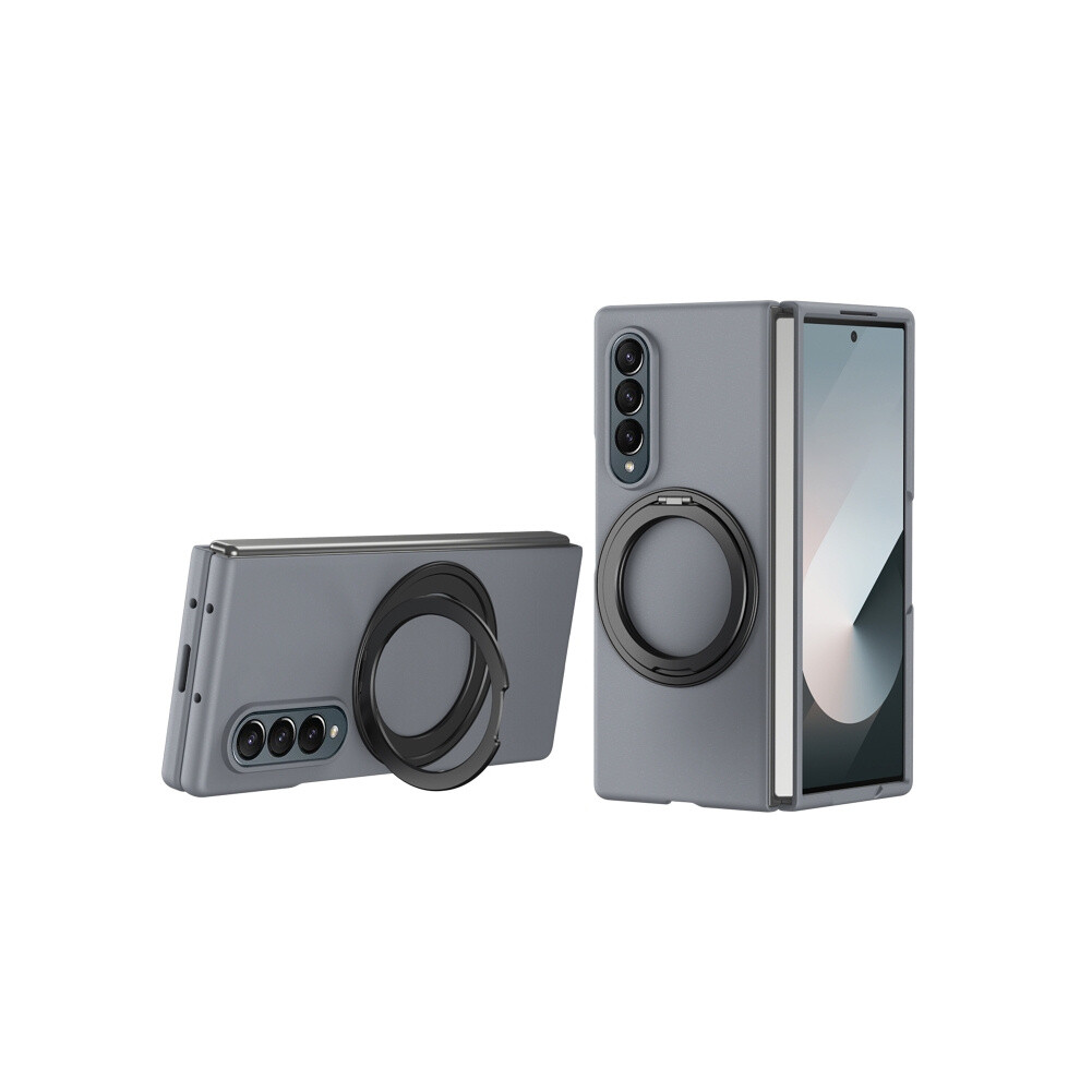 Compatible Gift Samsung Galaxy Z Fold4 Thunder 360 Rotating Stand Drop-Proof Phone Case (Gray):For Samsung Galaxy Z Fold4 Gray 8323175319466