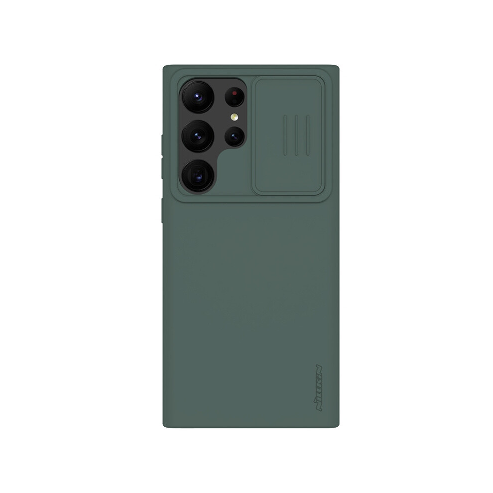 Compatible Gift Samsung Galaxy S23 Ultra 5G Nillkin Camshield Liquid Silicone + Pc Phone Case(Green):For Samsung Galaxy S23 Ultra 5G Green 3042090299183