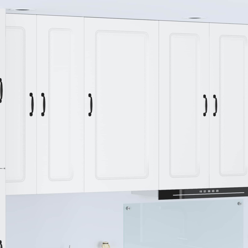 vidaXL Kitchen Wall Cabinet - White - Wood - 100 x 50 x 31cm - Image 3