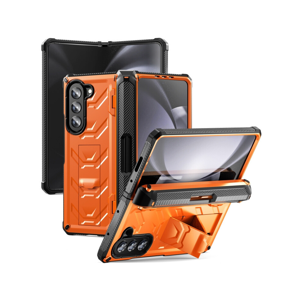 Compatible Gift Samsung Galaxy Z Fold5 5G Armored All-Inclusive Shockproof Folding Phone Case(Orange):For Samsung Galaxy Z Fold5 5G Orange 3042090299305