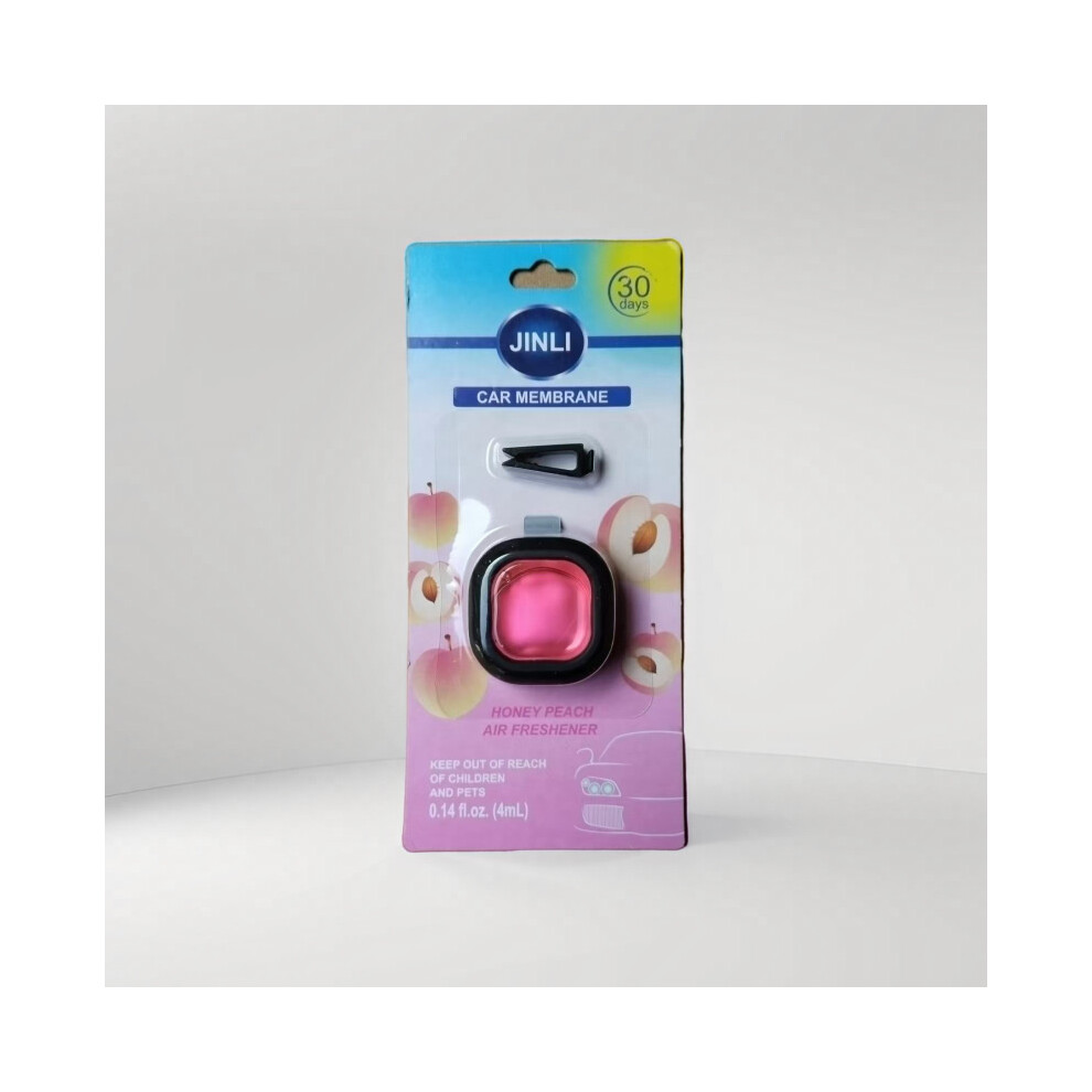 (Peach) 4Ml Car Fragrance Clips - Aromatherapy Air Freshener & Deodorizer, 5 Scents Peach 123643754380