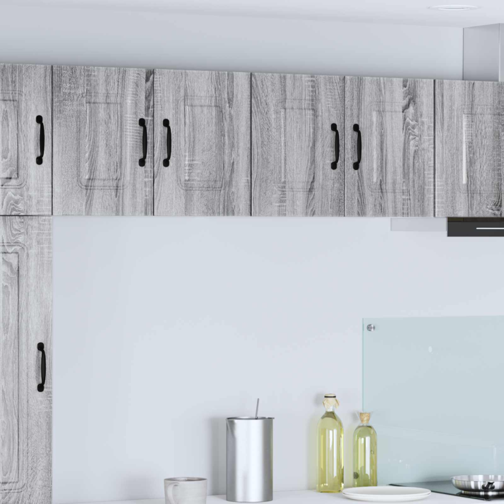 VIDAXL Wall Mounted Kitchen Cabinet - Grey Sonoma - Set of 2 - 40 x 60 x 31cm - Image 3