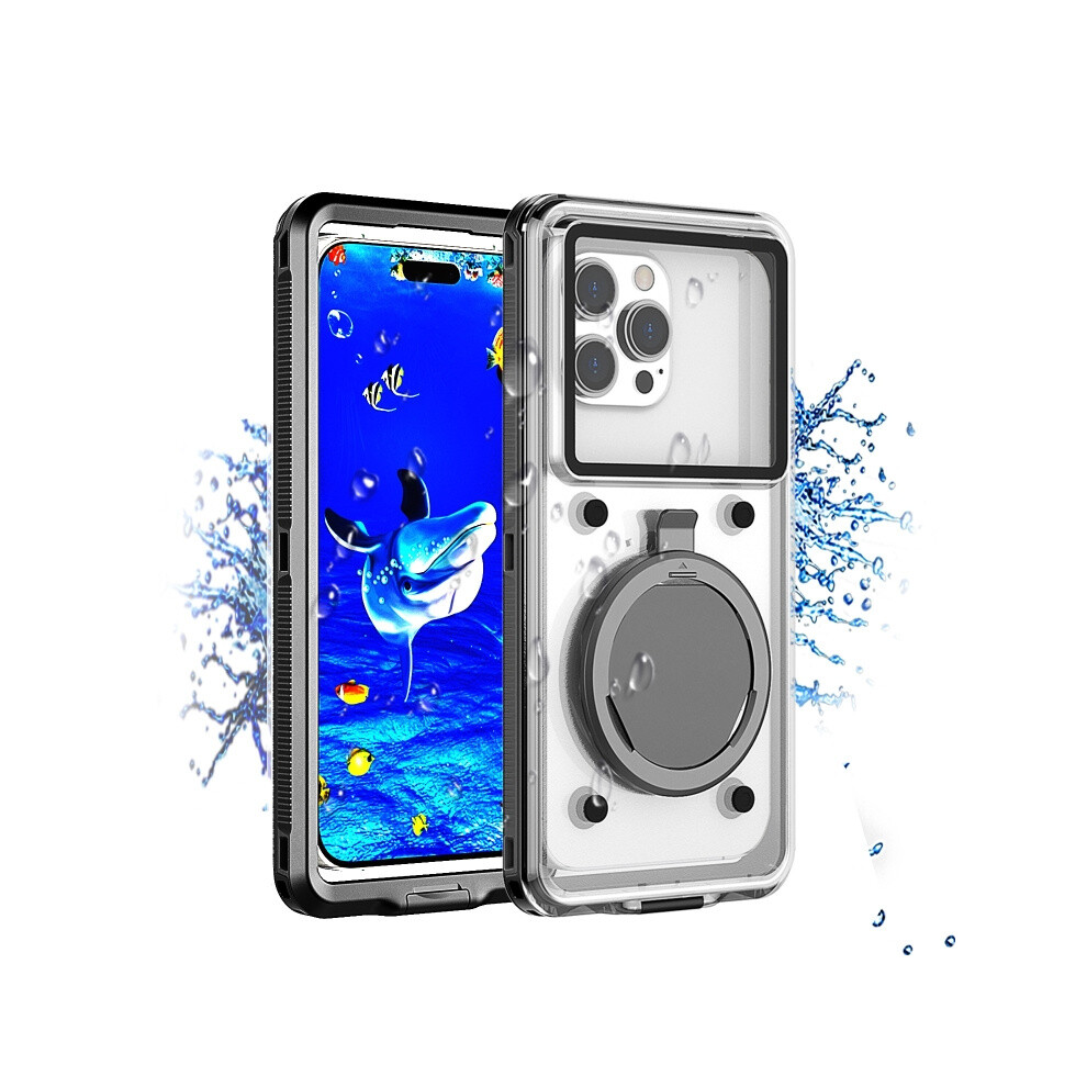 33Ft 10M Diving Ip68 Waterproof Phone Case Compatible Gift Phones Under 6.6 Inches (Black): Black 5207287341146