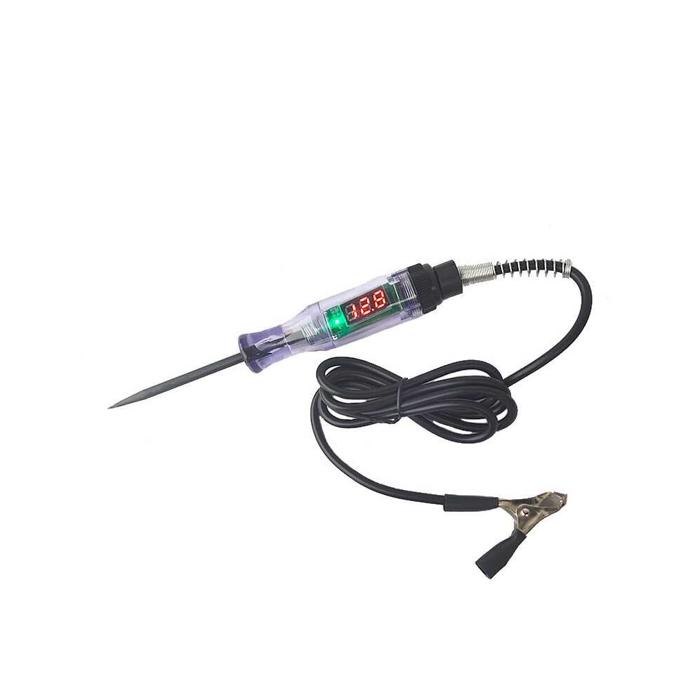 Car Voltage Circuit Tester Digital Display Long Probe Pen Automobile Diagnostic Tools 110691677990
