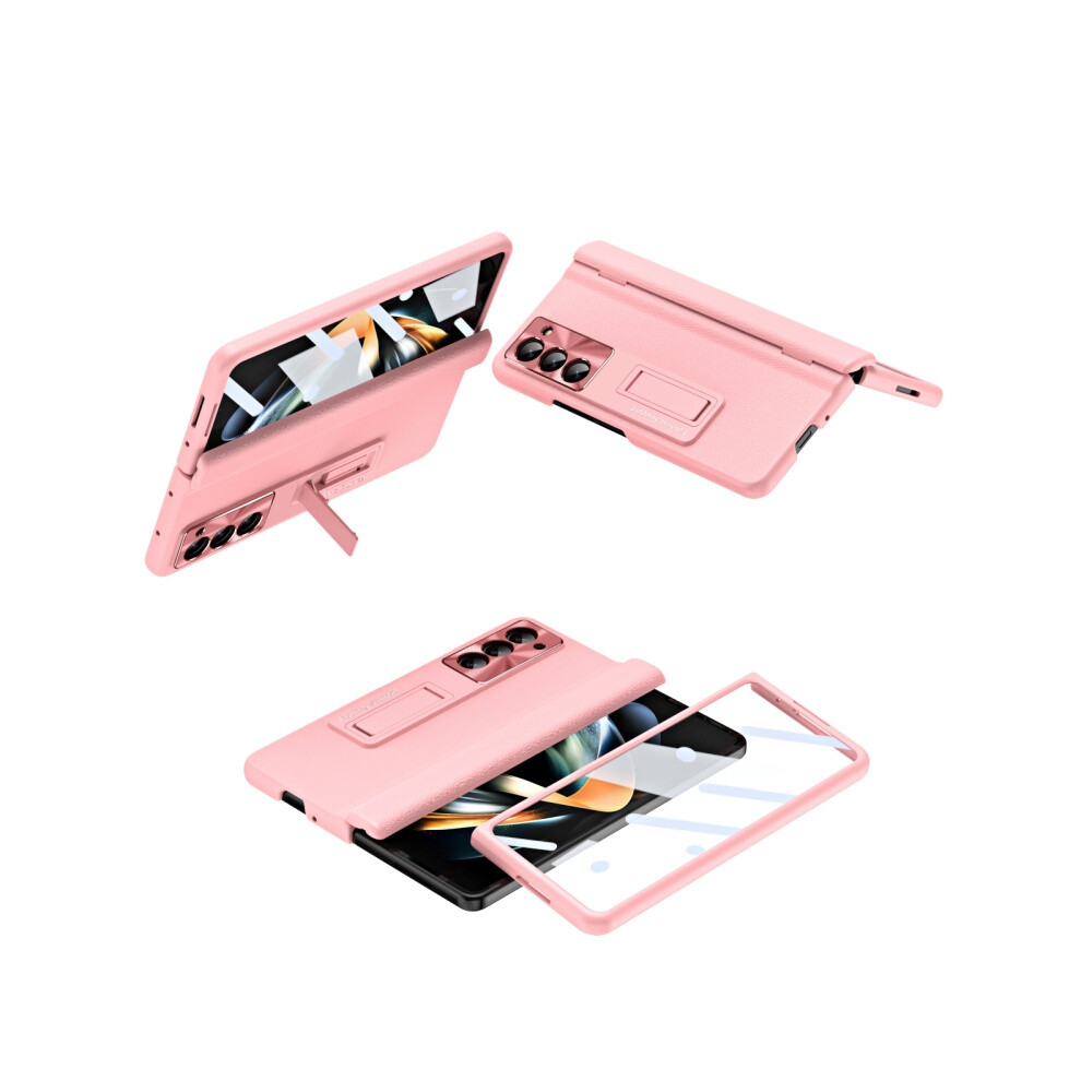 Integrated Hinge Full-Coverage Folding Phone Case Compatible Gift Samsung Galaxy Z Fold5 5G (Pink):For Samsung Galaxy Z Fold5 5G Pink 5207287341245