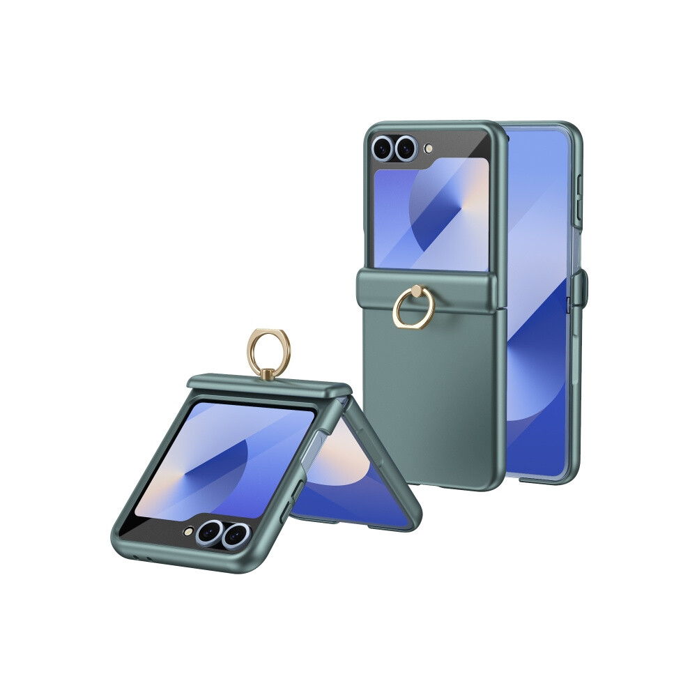 Compatible Gift Samsung Galaxy Z Flip5 Starry Sky Electroplated Ring Case With Integrated Drop Protection (Green):For Samsung Galaxy Z Flip5 Green 4753601164195