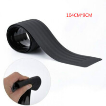 (104cm) Car Rubber Rear Bumper Protector Trim Strip for Trunk Sill Guard Scratch Prevention