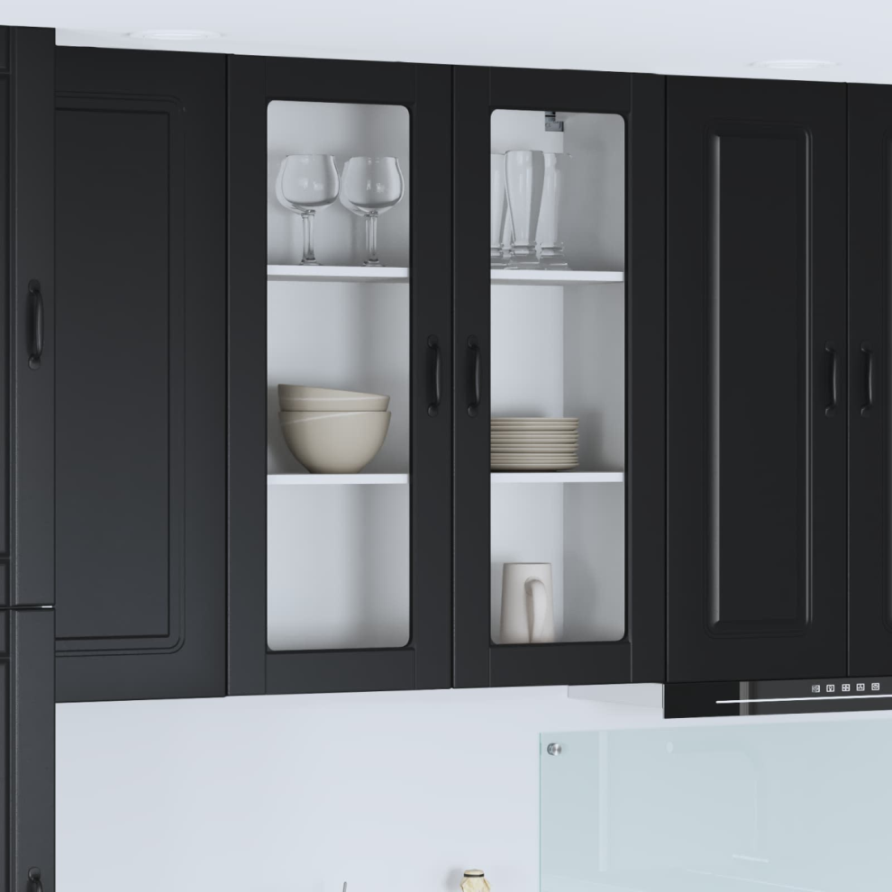Vidaxl Dishwasher Panel Kalmar 80 X 31 X 100 Cm Engineered Wood Black