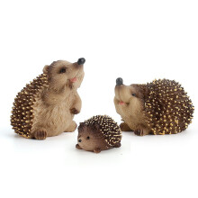 (3pcs) Realistic Hedgehog Models Animal Action Figures Figurines Wild Forest Animal Zoo Models For Children Educational Toys