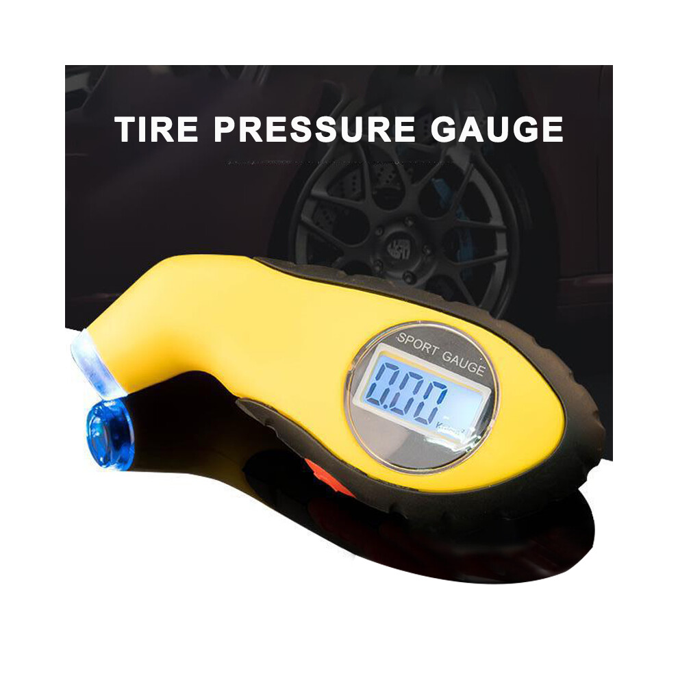 Electronic Digital Tyre Pressure Gauge Air Pressure Gauge For Car Motorbike Bike Light 110691657114